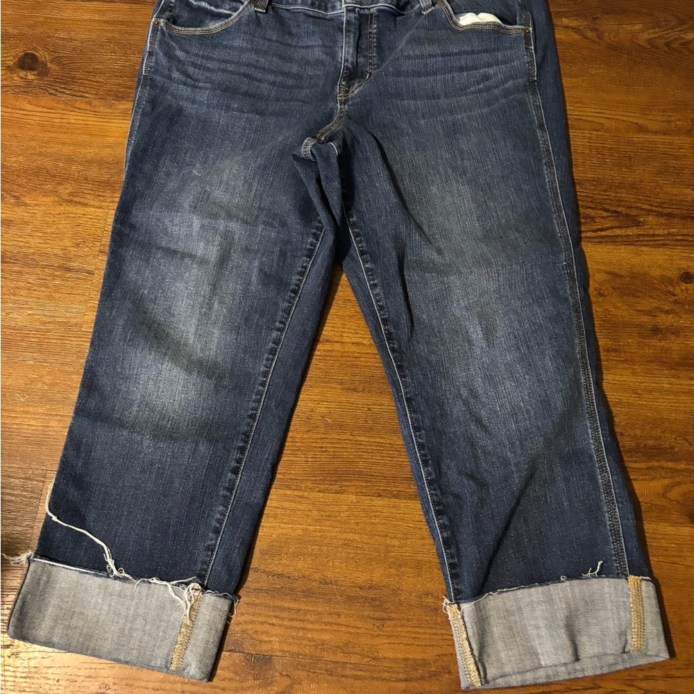 Women's Blue Cropped Jeans